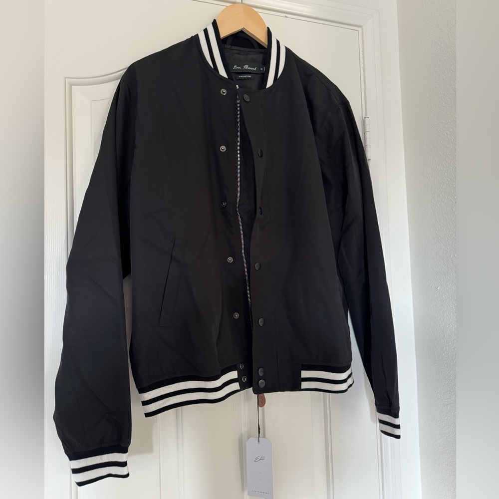 Brand New Ever Forward Heritage Bomber Jacket Black Medium